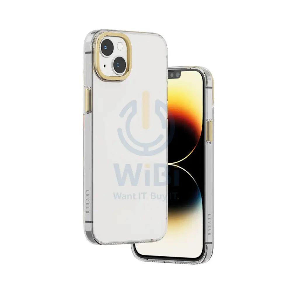 Levelo Sensa Clear Back Case iPhone 14 Plus - Clear/Champagne Accessories > Mobiles & Tablets > Mobiles > Screen