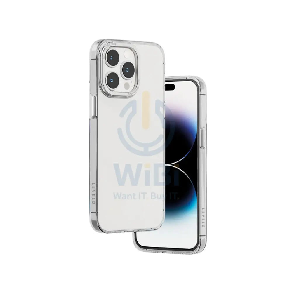 Levelo Sensa Clear Back Case iPhone 14 Pro - Clear/Silver Accessories > Mobiles & Tablets > Mobiles > Screen Protectors