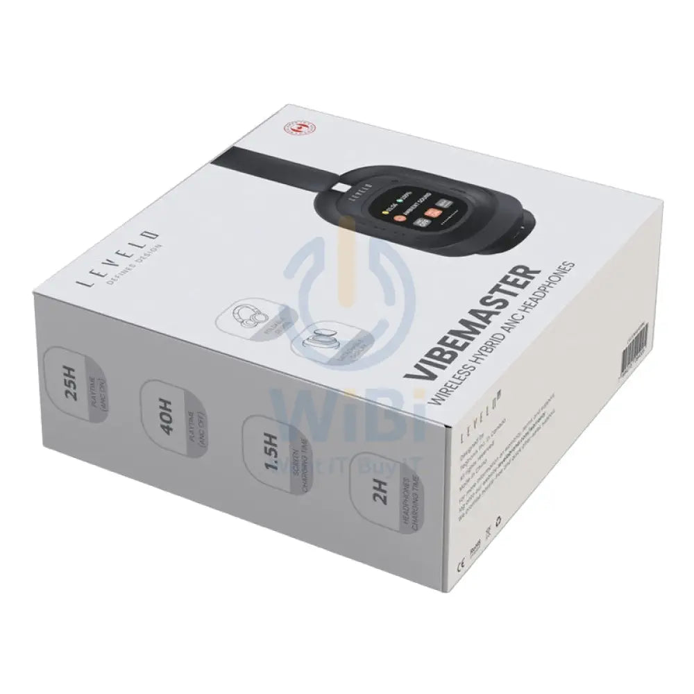 Levelo VibeMaster Wireless Hybrid ANC Headphone - Black Accessories > Audio > Headphones