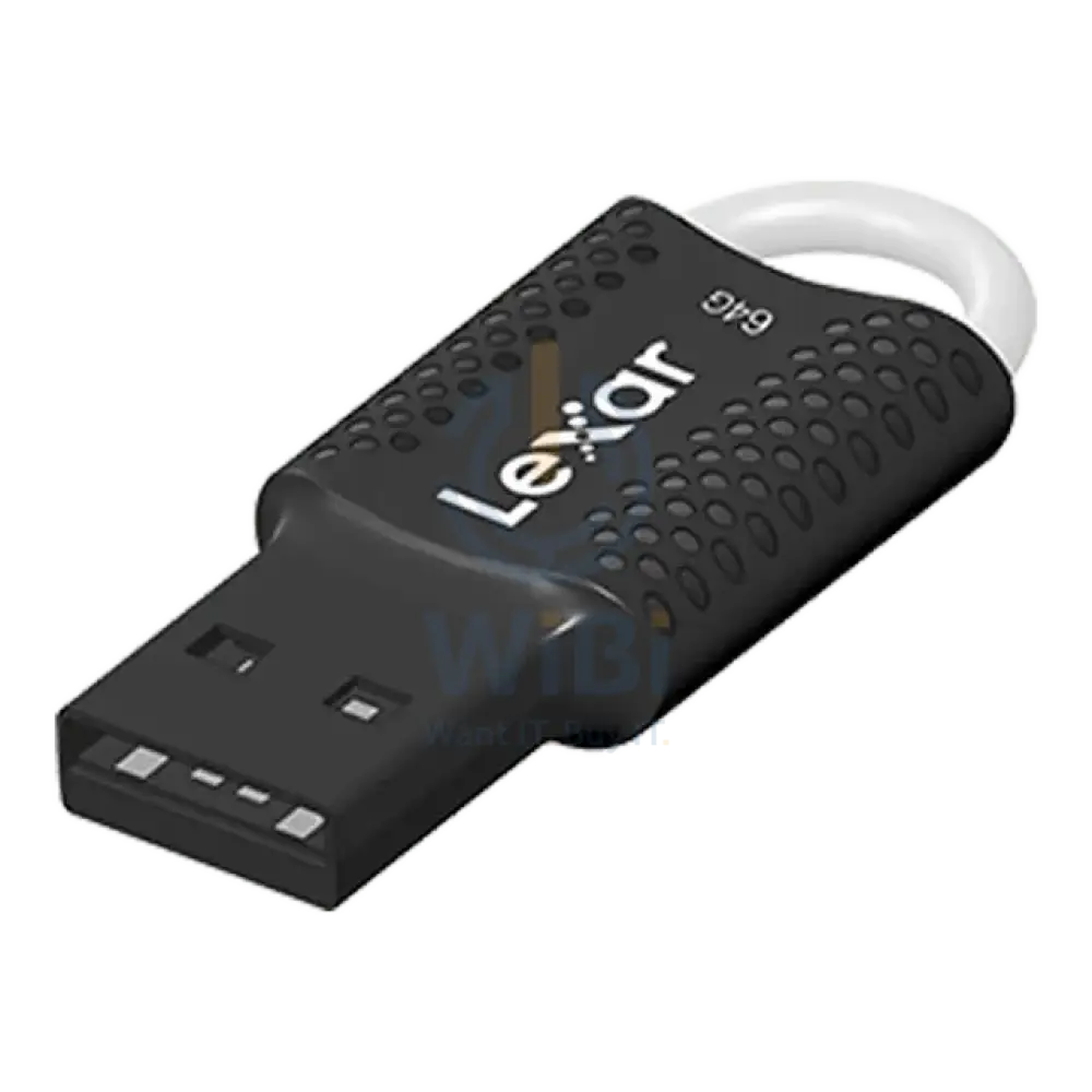 Lexar 64GB JumpDrive V40 USB 2.0 Flash Drive - Black Storage > USB Flash Drive