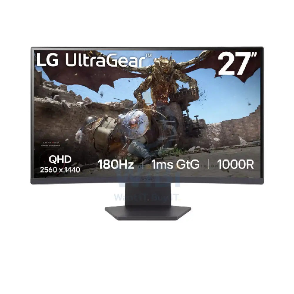LG UltraGear Curved Gaming Monitor - 27’’ QHD / 1ms / DisplayPort / HDMI / 180Hz - Curved Gaming Monitor Monitors &