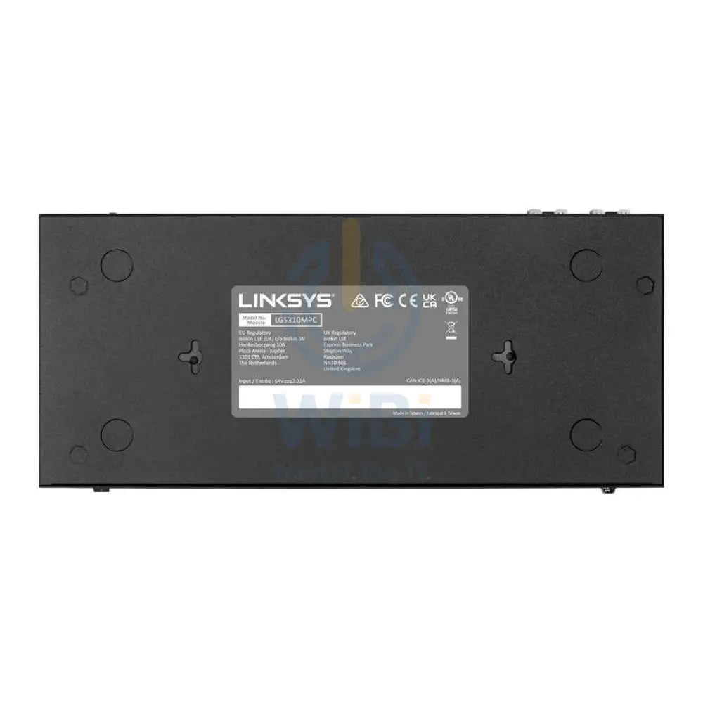 Linksys LGS310MPC - 8-Ports (Ethernet) / 2-Ports (SFP) / Managed / Gigabit / PoE+ / Desktop - Switch