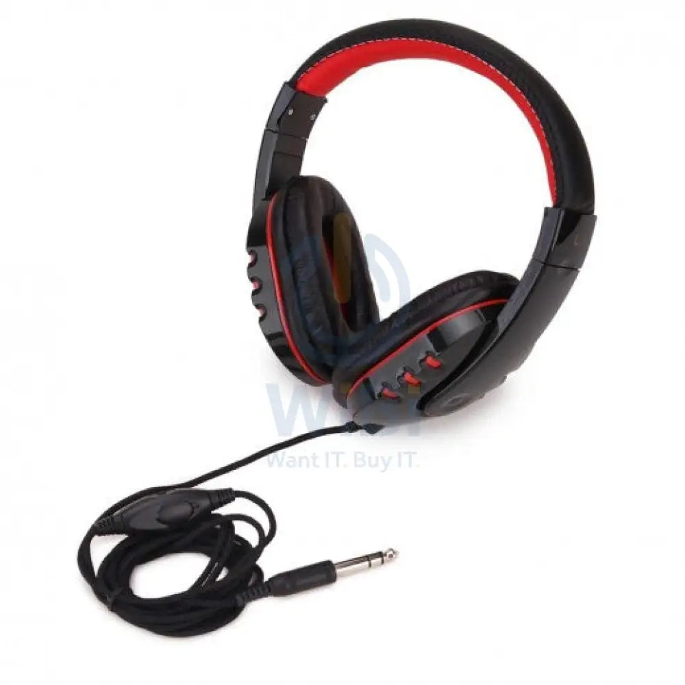 LNIX Wired Gaming Headset - Black & Red Accessories > Audio > Headphones