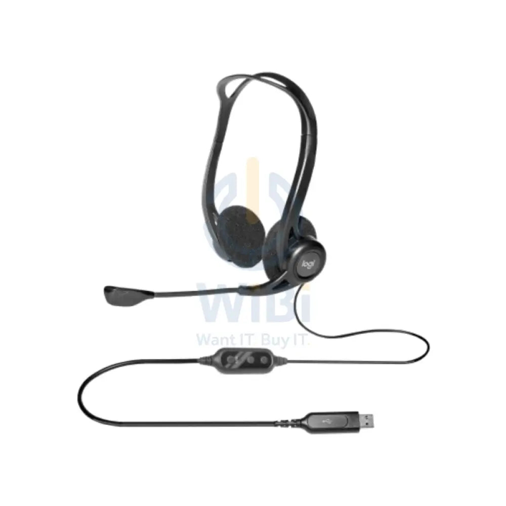 Logitech 960 Wired Headphone - USB-A / 2.4 Meter / Black Accessories > Audio > Headphones