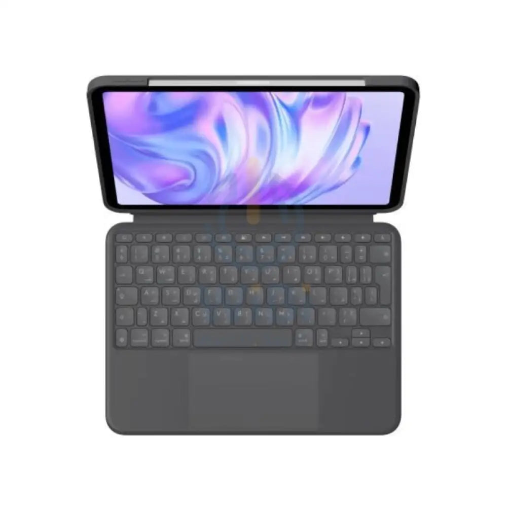 Logitech Combo Touch keyboard Case for iPad Pro 11-inch (M4) - Graphite / Arabic Accessories > Mobiles & Tablets >