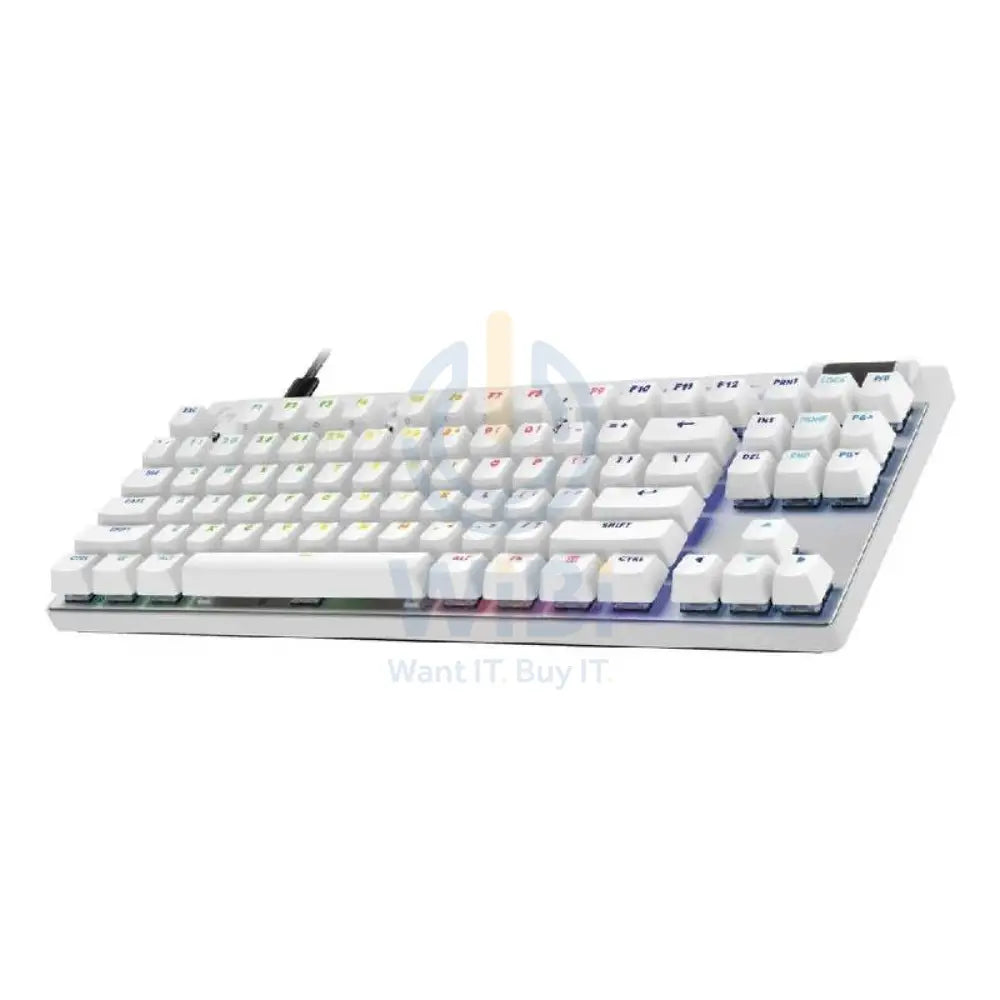 Logitech G Pro X TKL RAPID Gaming Keyboard - Wired / LINEAR / White Accessories > Keyboard & Mouse