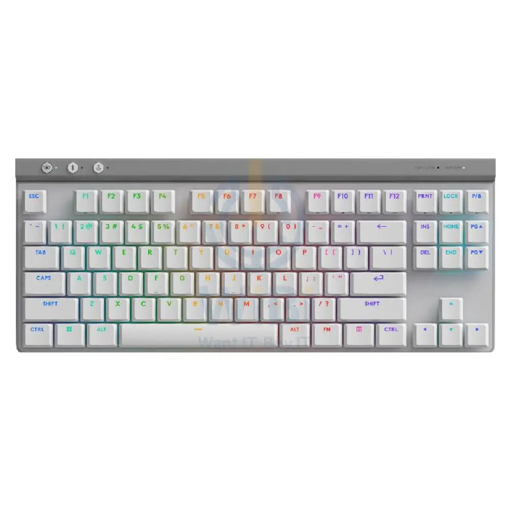 Logitech G515 LIGHTSPEED TKL Mechanical Gaming Keyboard - Wireless / RGB / Tactile / White Accessories > Keyboard &