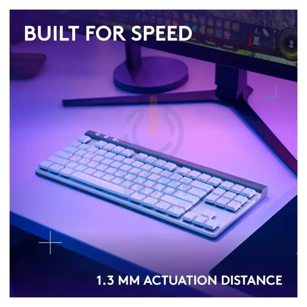 Logitech G515 LIGHTSPEED TKL Mechanical Gaming Keyboard - Wireless / RGB / Tactile / White Accessories > Keyboard &