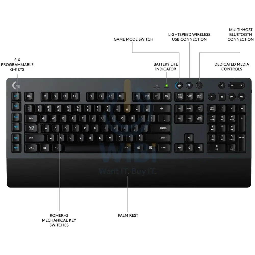 Logitech G613 Wireless Mechanical Gaming Keyboard Accessories > Keyboard & Mouse > Gaming Zone