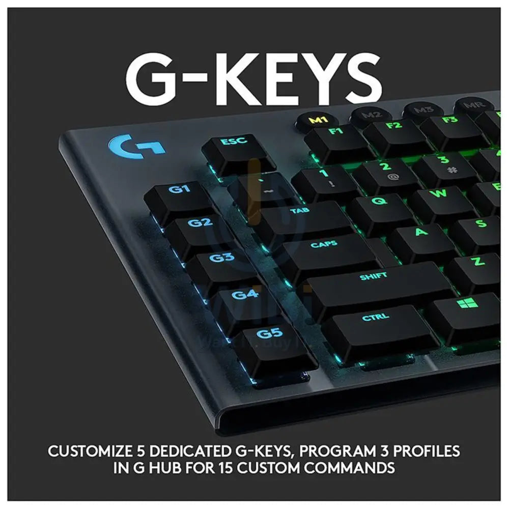 Logitech G915 LIGHTSPEED Mechanical Gaming Keyboard - Wireless / RGB / Clicky Accessories > Keyboard & Mouse > Gaming