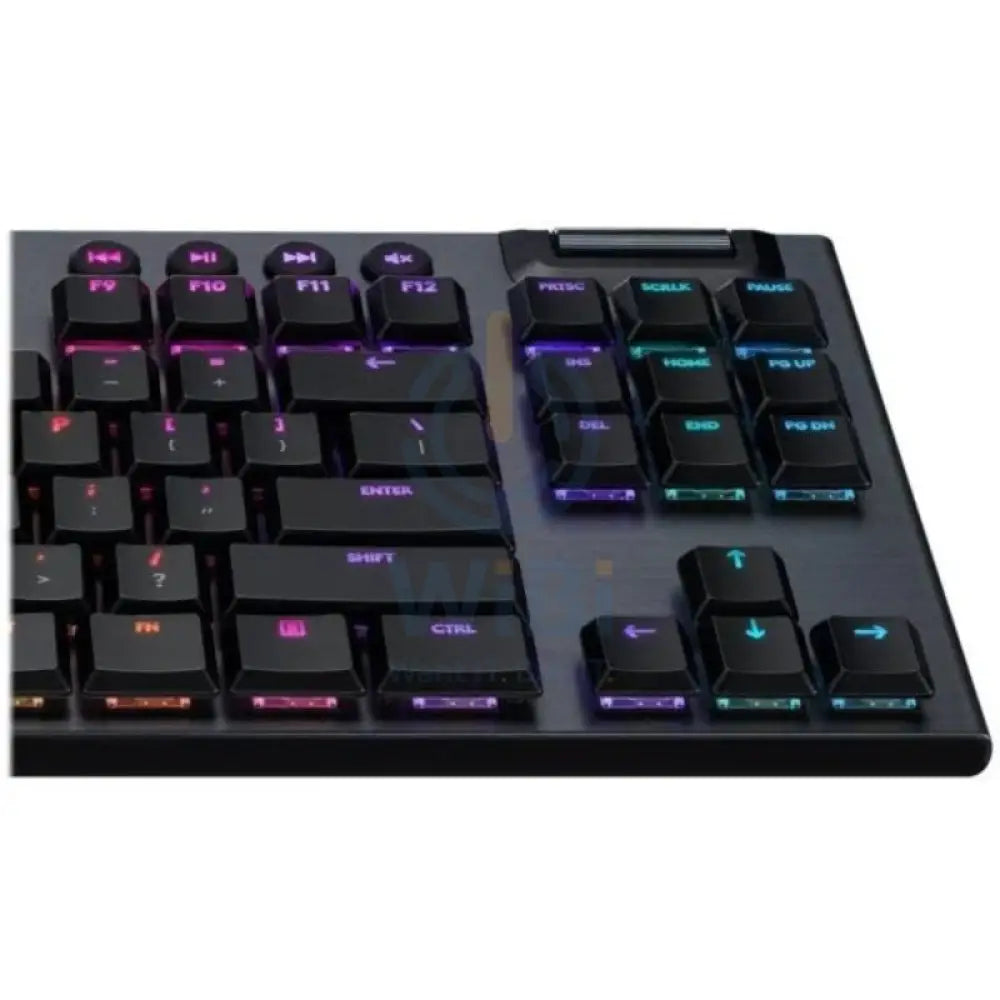Logitech G915 TKL Tenkeylees Light Speed Wireless RGB Mechanical Gaming Keyboard / Clicky - Black Accessories >
