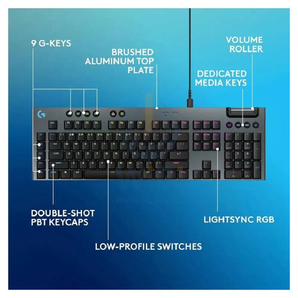 Logitech G915 X Wired Mechanical Gaming Keyboard - Wired / RGB / Tactile Accessories > Keyboard & Mouse