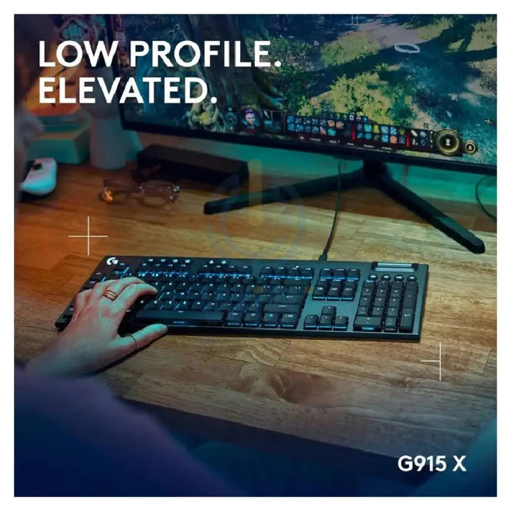 Logitech G915 X Wired Mechanical Gaming Keyboard - Wired / RGB / Tactile Accessories > Keyboard & Mouse