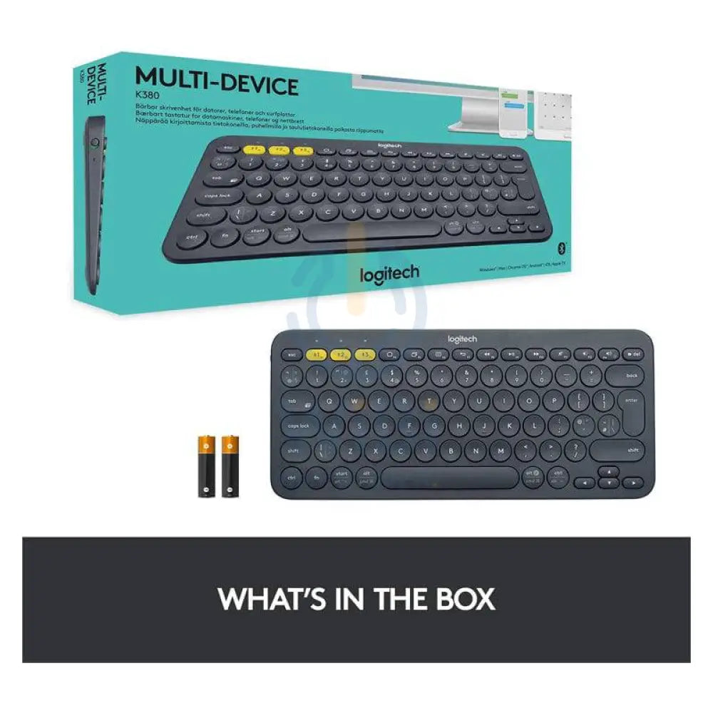 Logitech K380 Multi-Device Keyboard - Bluetooth / Dark Grey - Keyboard Accessories > Keyboard & Mouse