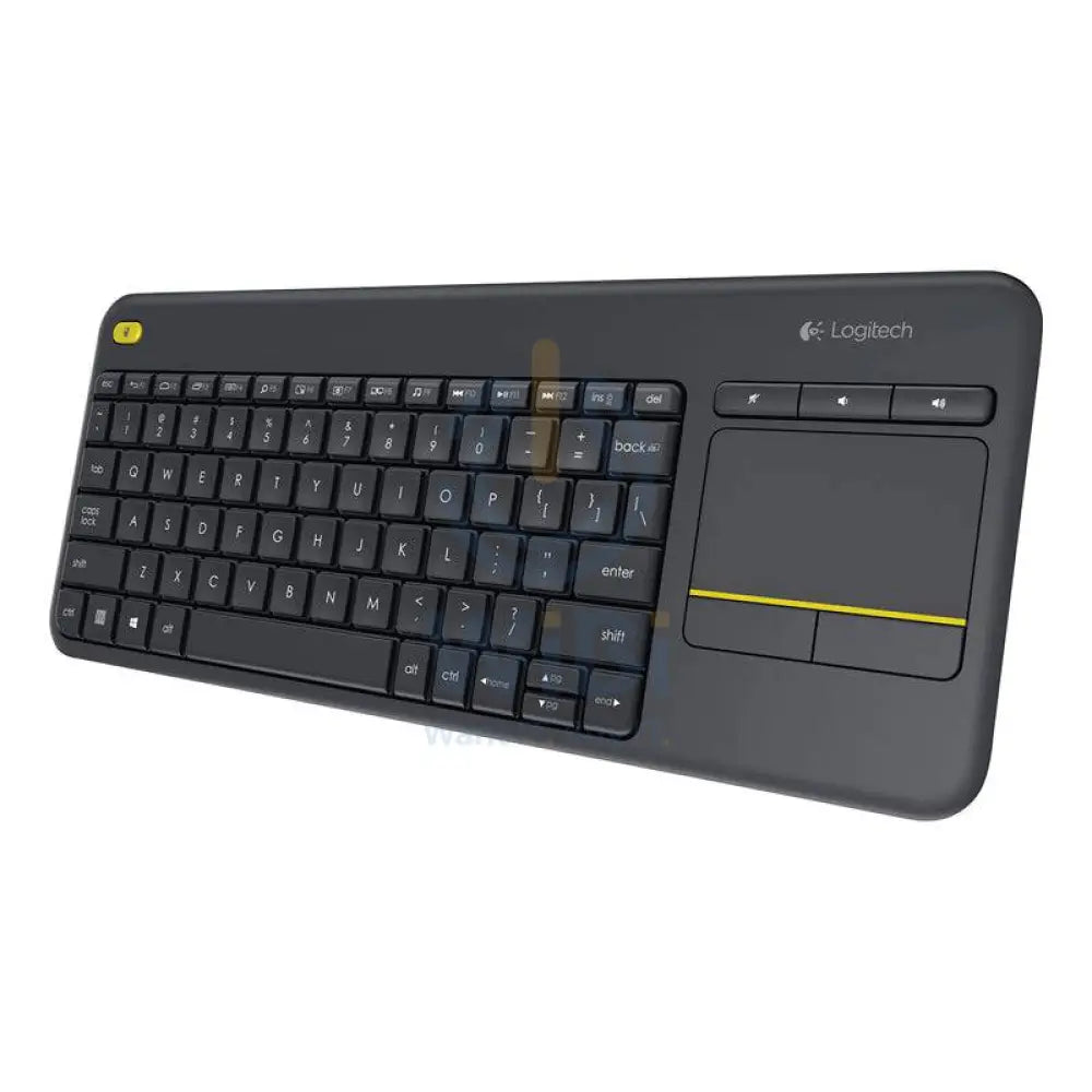 Logitech K400 Plus Wireless Touch Keyboard - 2.40GHz / Up to 10m / Wi-Fi / Black - Keyboard - Cables & Peripherals