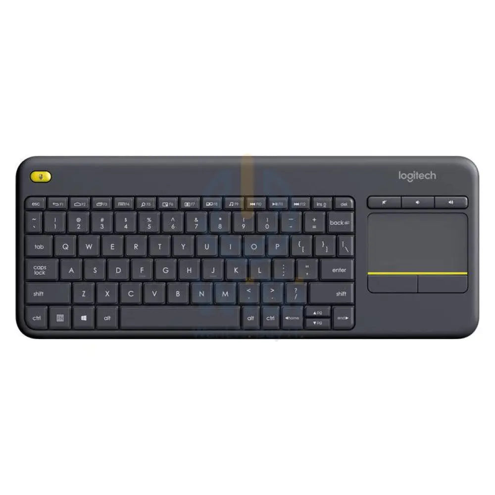 Logitech K400 Plus Wireless Touch Keyboard - 2.40GHz / Up to 10m / Wi-Fi / Black - Keyboard - Cables & Peripherals