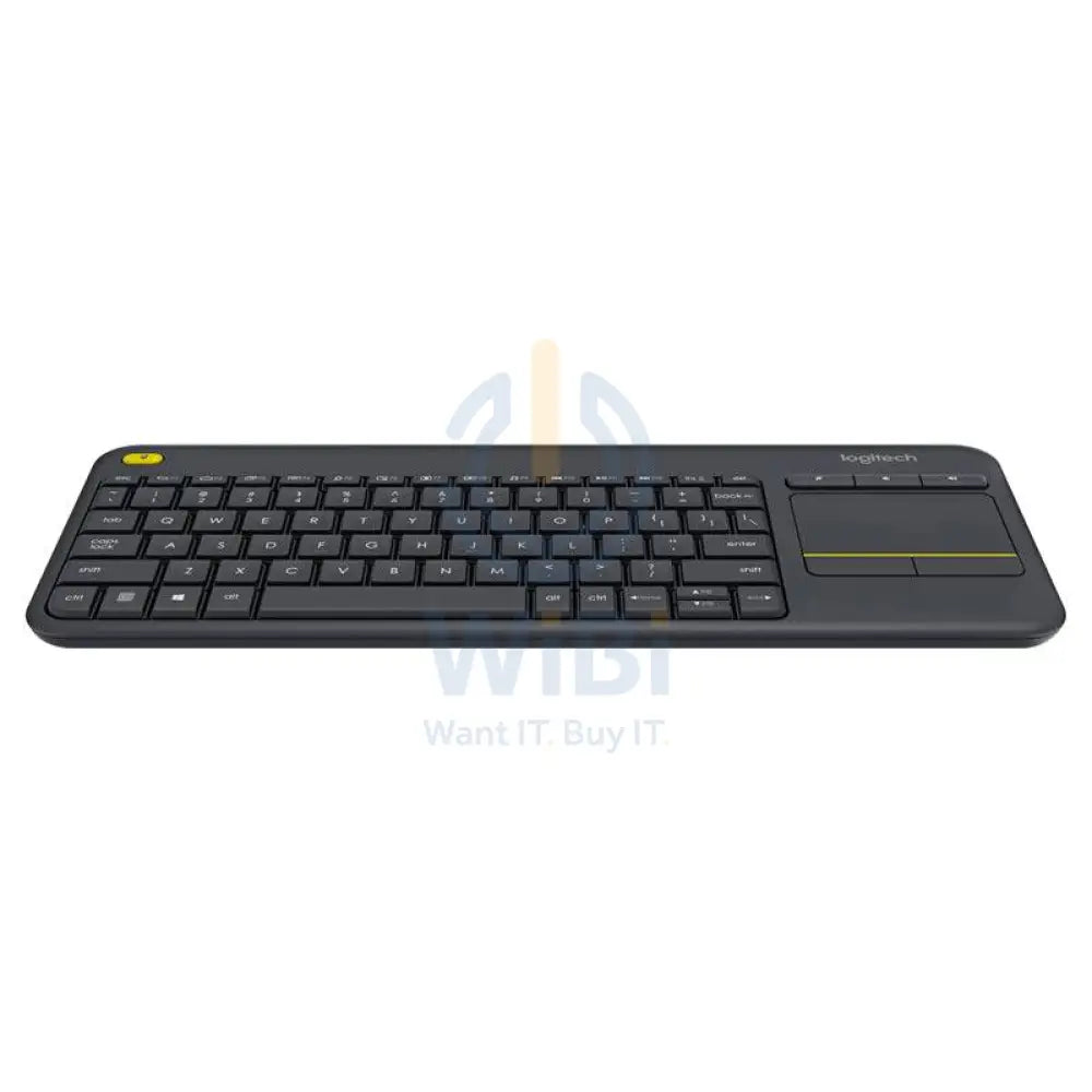 Logitech K400 Plus Wireless Touch Keyboard - 2.40GHz / Up to 10m / Wi-Fi / Black - Keyboard - Cables & Peripherals