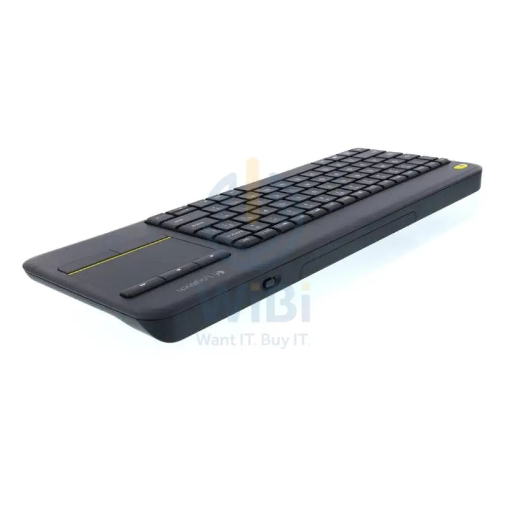 Logitech K400 Plus Wireless Touch Keyboard - 2.40GHz / Up to 10m / Wi-Fi / Black - Keyboard - Cables & Peripherals