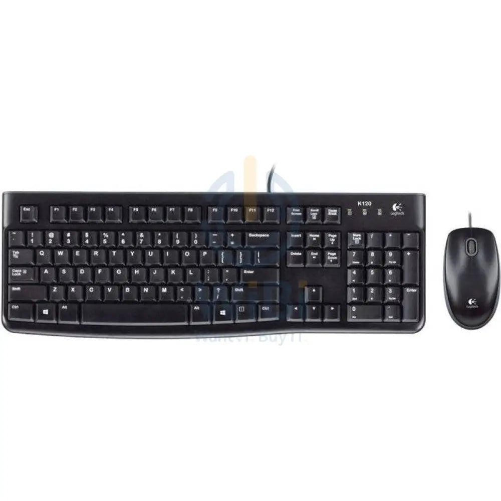 Logitech MK120 - Wired / USB / Quiet Typing / Arb/Eng - Keyboard & Mouse Combo