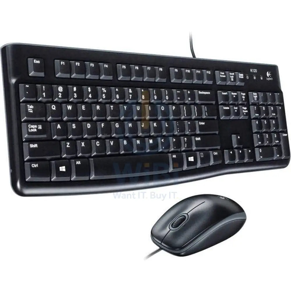 Logitech MK120 - Wired / USB / Quiet Typing / Arb/Eng - Keyboard & Mouse Combo