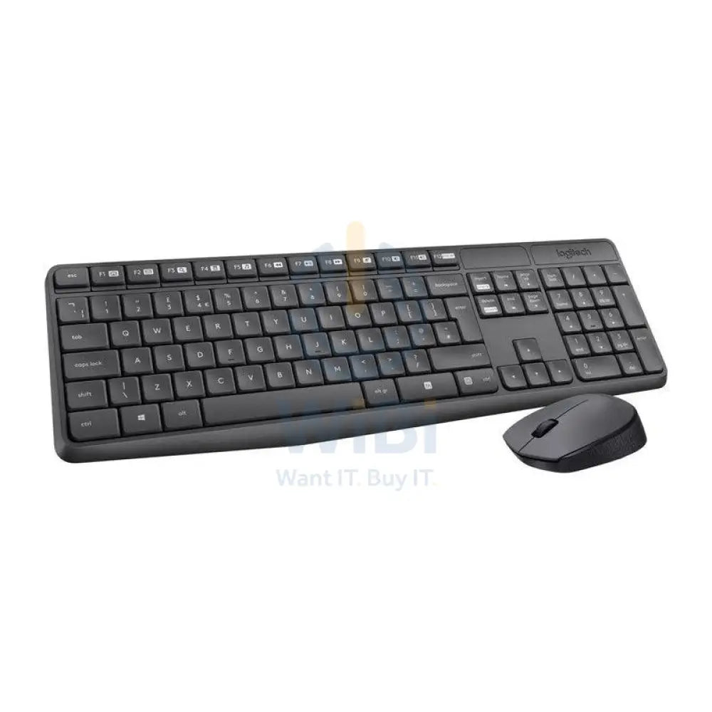 Logitech MK235 - 2.40GHz / Up to 10m / Optical / Wi-Fi / Arb/Eng - Keyboard & Mouse Combo
