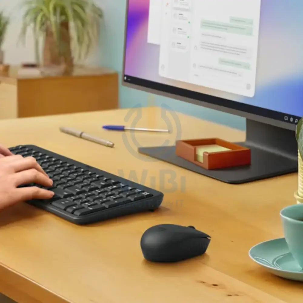 Logitech MK250 Compact Bluetooth Keyboard & Mouse Combo - Wireless / Arabic/English / Black Accessories > Keyboard &