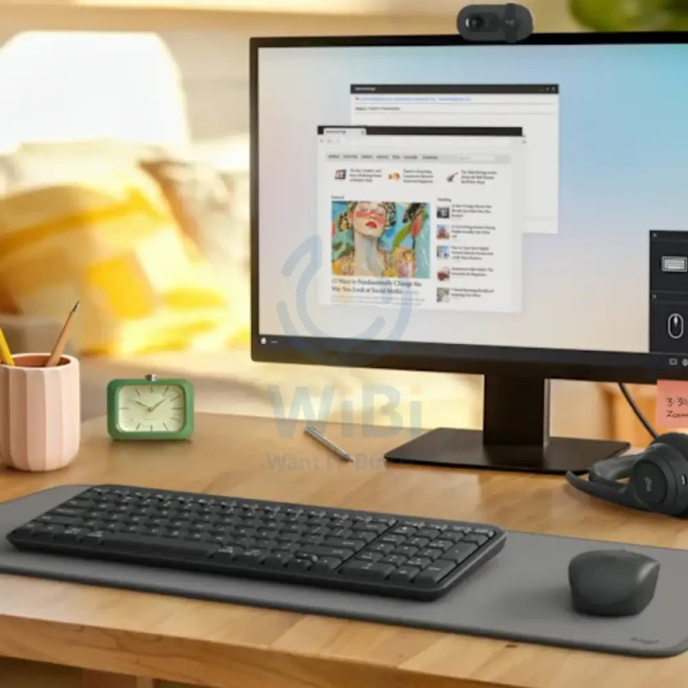 Logitech MK250 Compact Bluetooth Keyboard & Mouse Combo - Wireless / Arabic/English / Black Accessories > Keyboard &