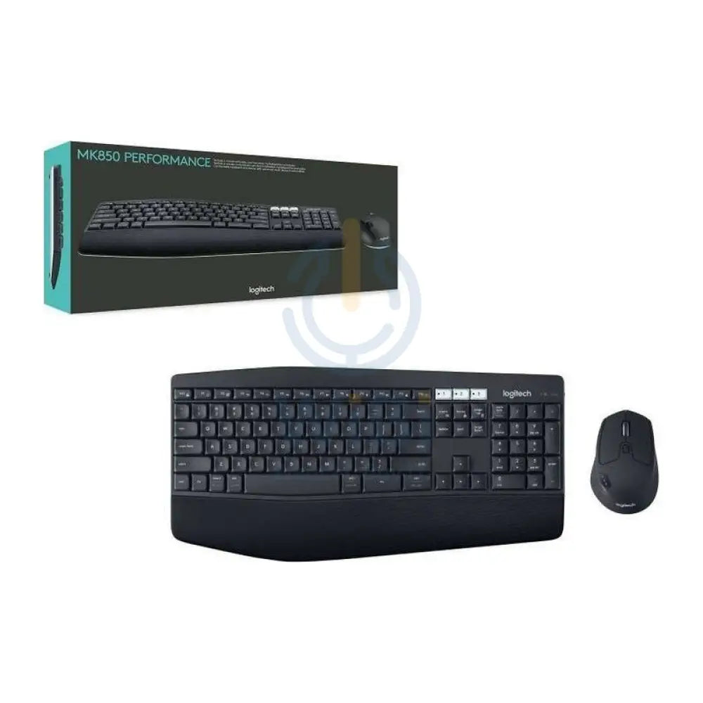 لوجيتيك MK850 Performance MK850 أداء لوحة مفاتيح ماوس - لاسلكي / BT / أرب/إنج - أسود اكسسوارات > لوحة مفاتيح لوحة مفاتيح ماوس ماوس