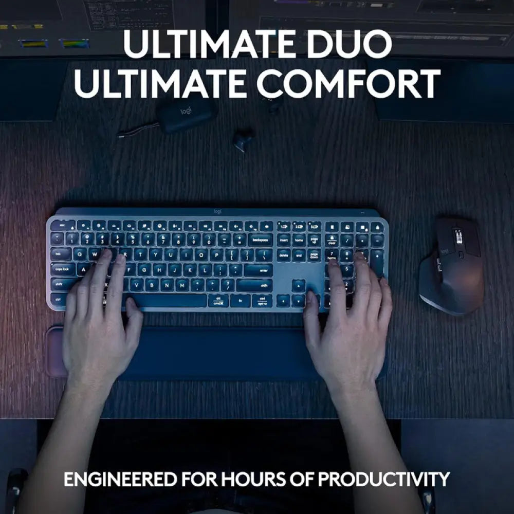Logitech MX Keys S Keyboard Mouse Combo - Graphite (Eng/Arb) Accessories > Keyboard & Mouse