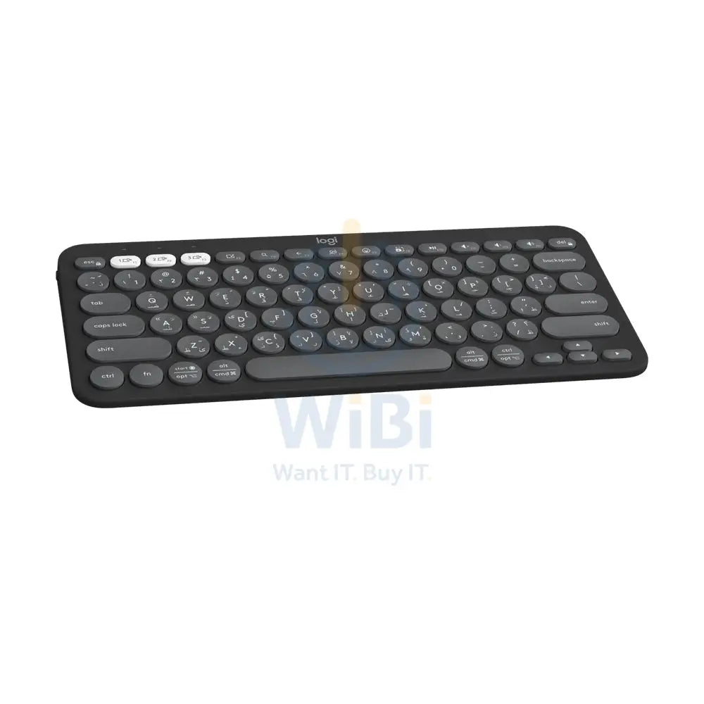 Logitech Pebble Keys 2 K380s Bluetooth Keyboard - Tonal Graphite (Eng/Arb) Accessories > Keyboard & Mouse