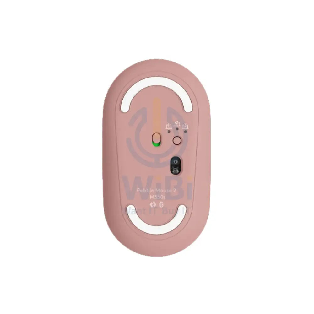 Logitech Pebble Mouse 2 M350S / Wireless / Bluetooth Mouse - Tonal Rose Accessories > Keyboard & Mouse