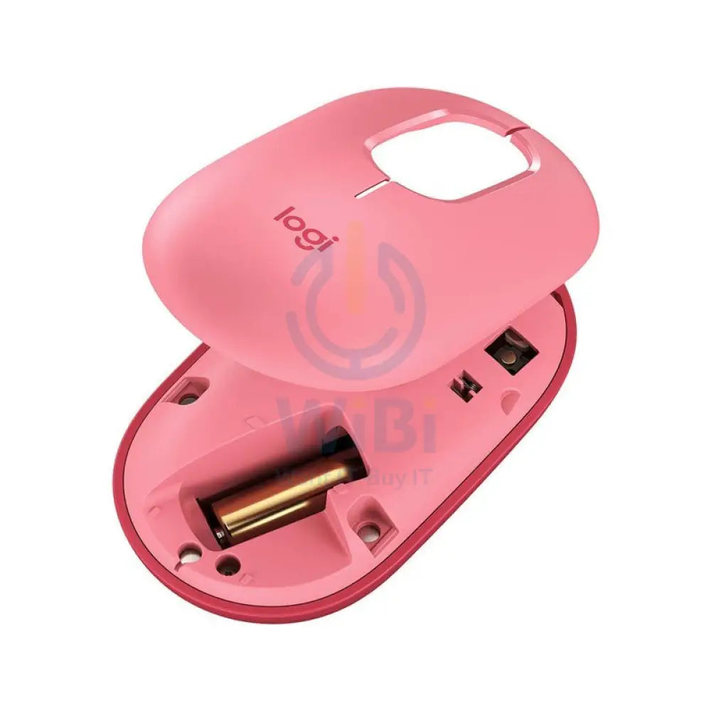 Logitech POP with Emoji Wireless/Bluetooth Mouse-Pink Accessories > Keyboard & Mouse