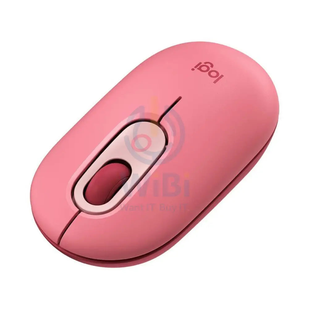 Logitech POP with Emoji Wireless/Bluetooth Mouse-Pink Accessories > Keyboard & Mouse