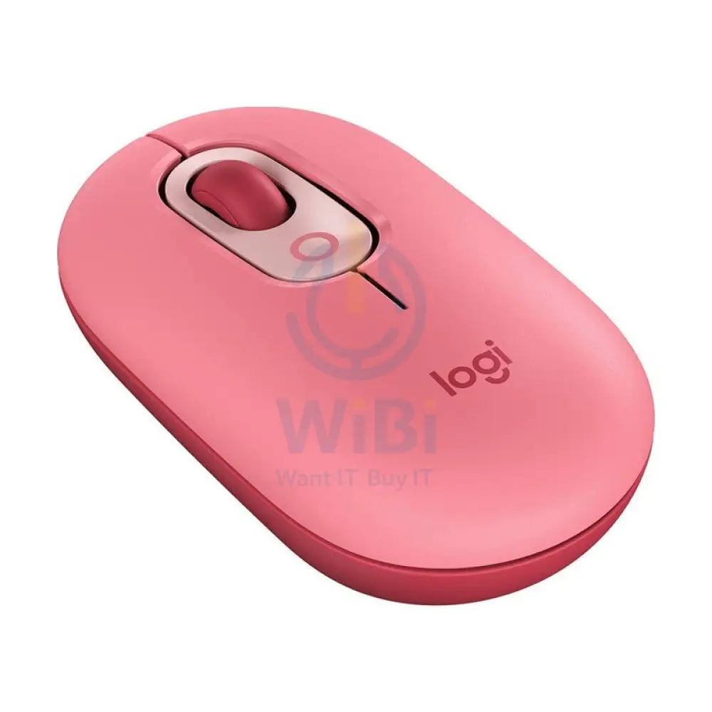 Logitech POP with Emoji Wireless/Bluetooth Mouse-Pink Accessories > Keyboard & Mouse