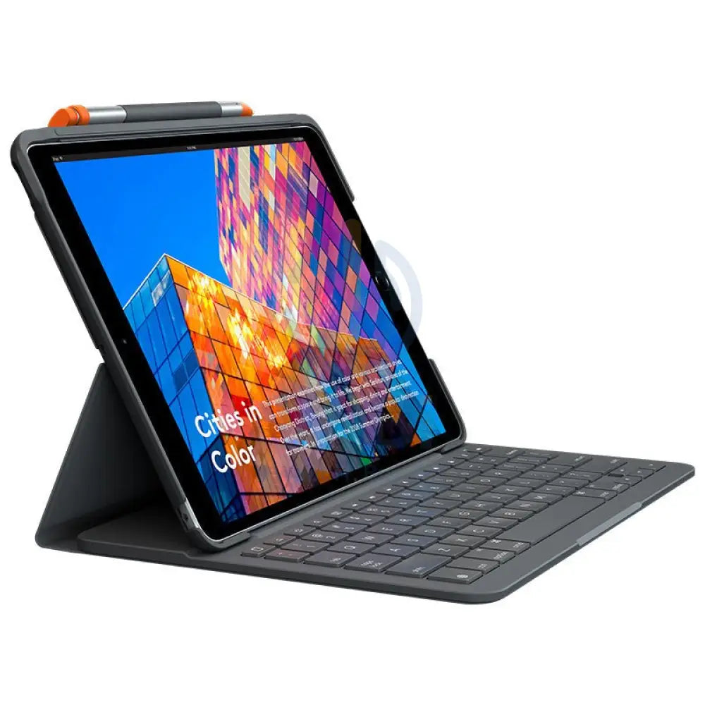 لوجيتيك نحيف لوحة مفاتيح Folio for ايباد اير 10.5’’الثالث الجيل) - جرافيت / Arabic اكسسوارات > هواتف & تابلت >