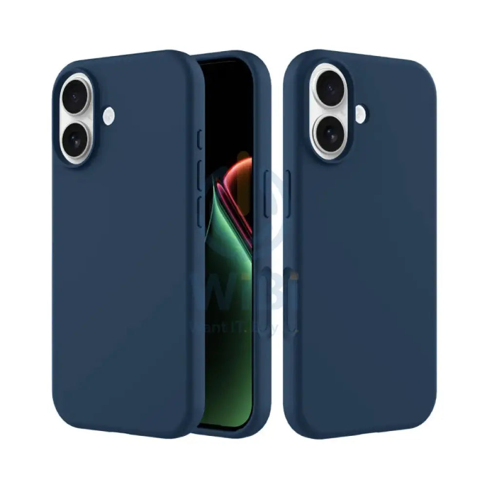 MagSafe Magnetic Wireless Charging Luxury Liquid Silicone Phone Case for iPhone 17 - Blue Accessories > Mobiles &