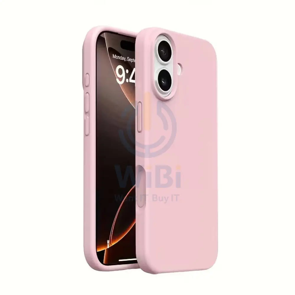 MagSafe Magnetic Wireless Charging Luxury Liquid Silicone Phone Case for iPhone 17 - Pink Accessories > Mobiles &