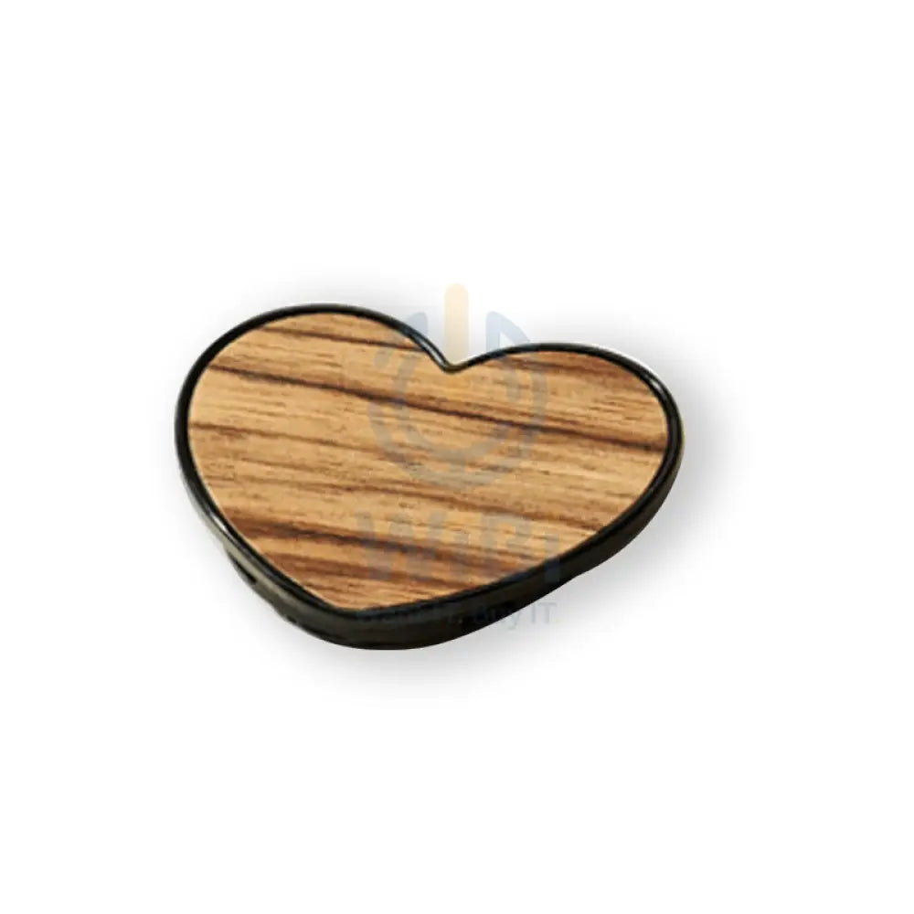 Man & Wood Smart Tok Heart Shape - Terra (Heart) Accessories > Mobiles & Tablets > Mobiles > Mobile Holder / Stands