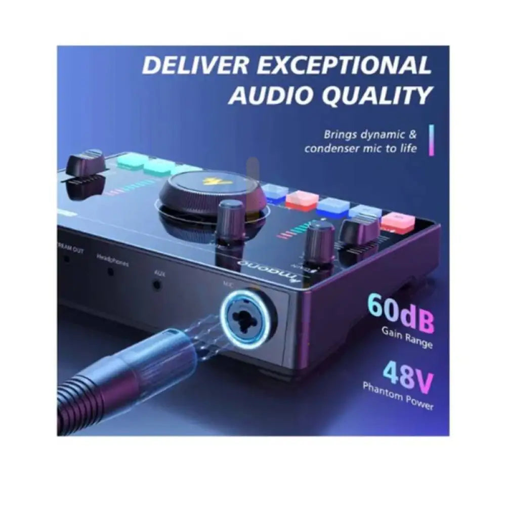 Maonocaster AMC2 NEO One-Stop Streaming Audio Mixer & Sound Card - Black Accessories > Audio > Audio Mixer