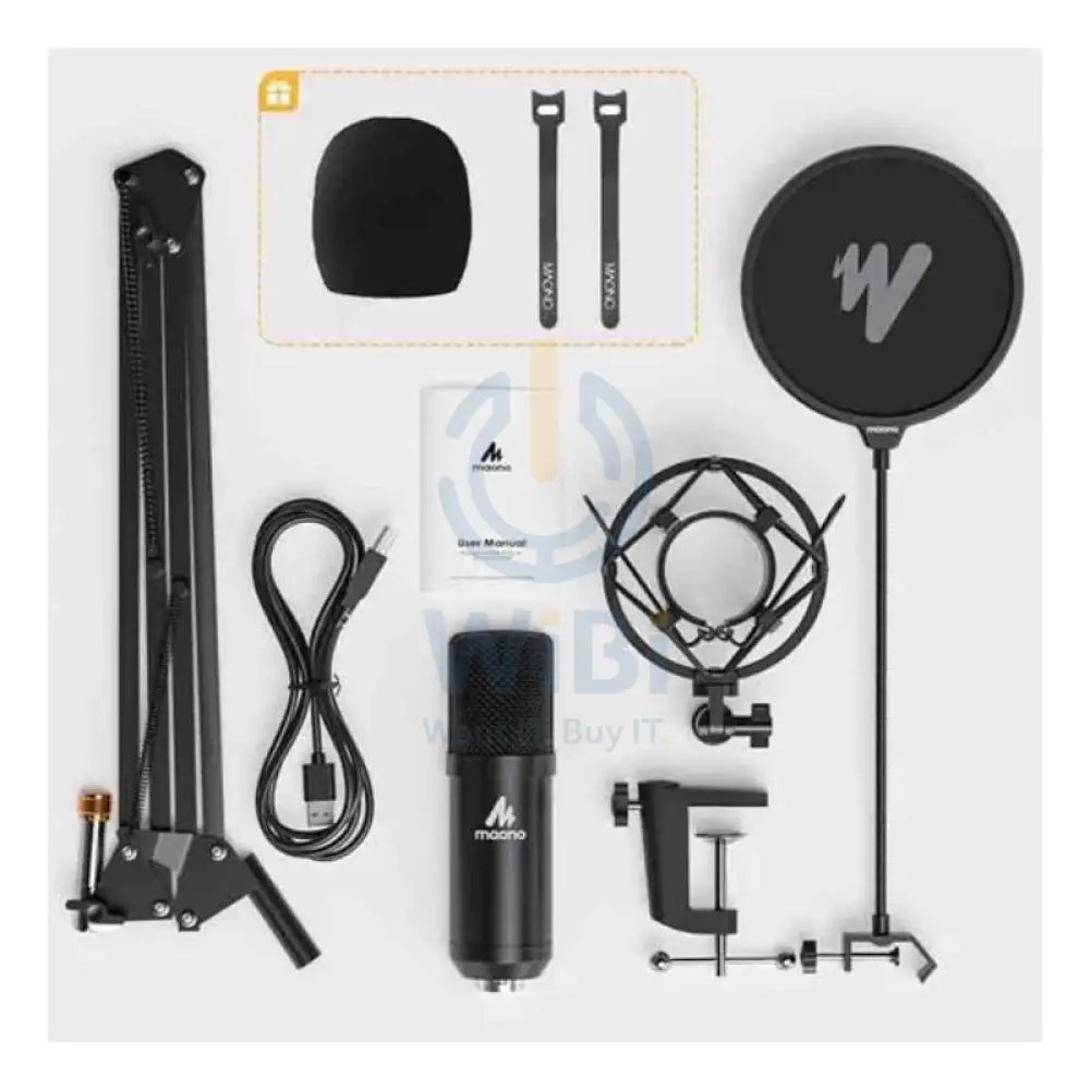 Maonocaster AU-A04 Professional Podcaster USB Microphone - Black Accessories > Audio > Microphone