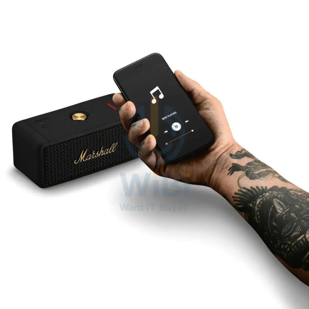 Marshall Emberton II Portable Speaker - Black And Brass Accessories > Audio > Speakers > Offer Zone