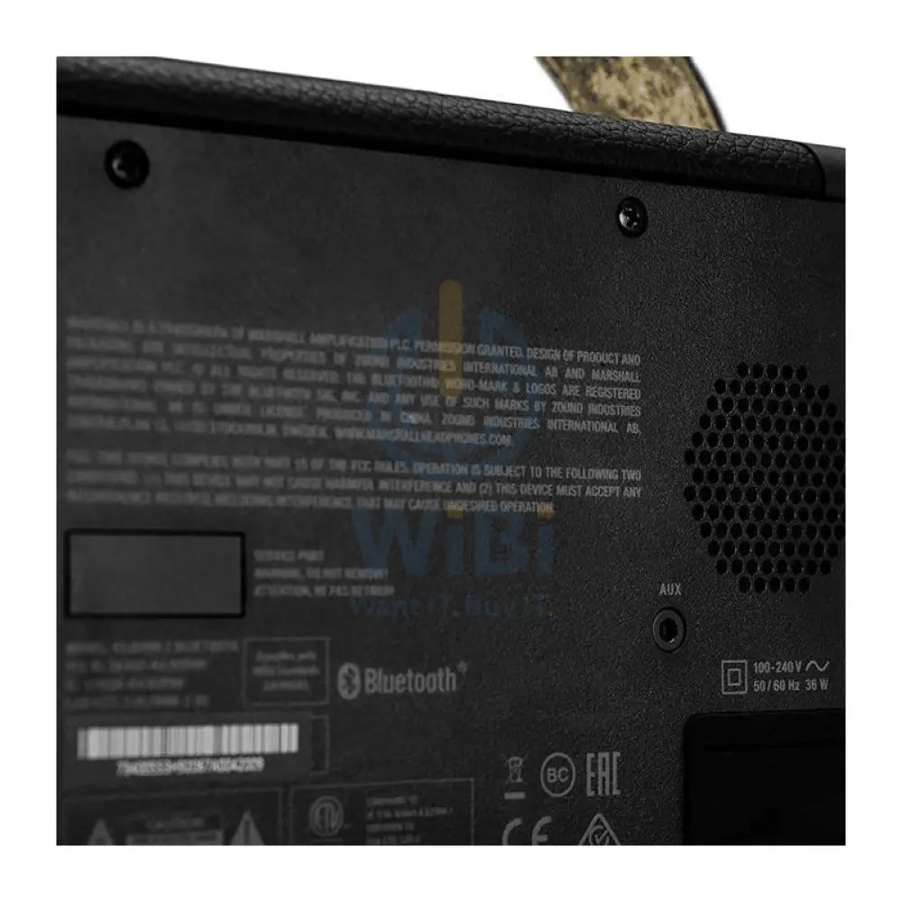 Marshall KILBURN II Wireless Bluetooth Portable Speaker - Black/Brass Accessories > Audio > Speakers > Offer Zone