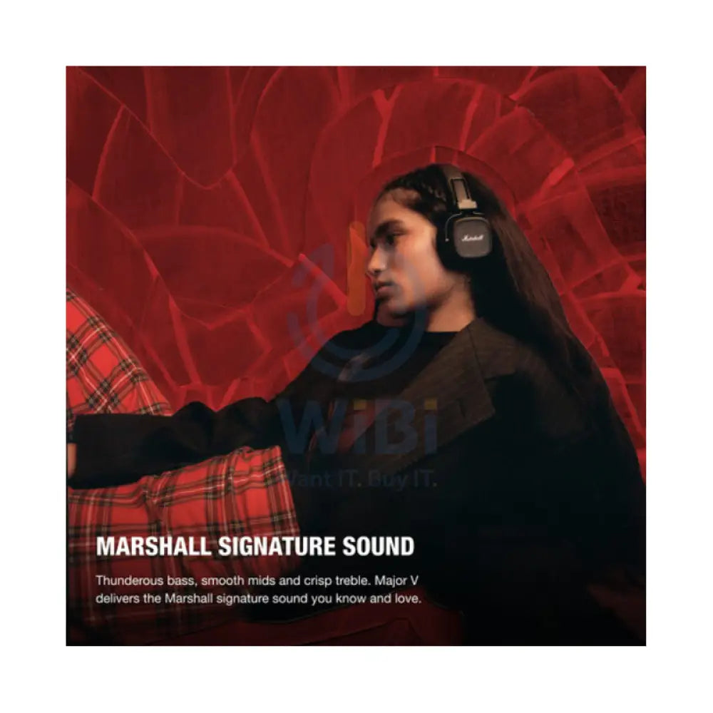 Marshall Major V Wireless Headphones - Black Accessories > Audio > Headphones