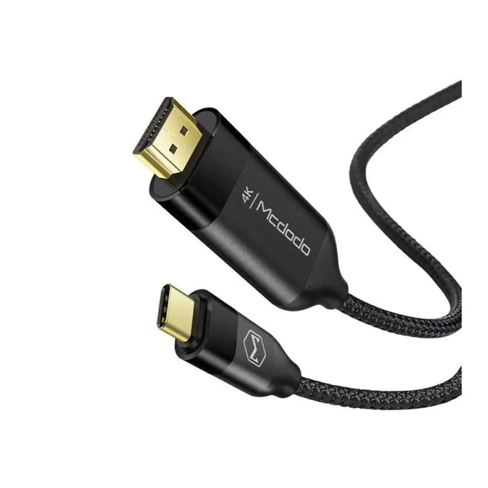 Mcdodo 4K High Resolution HDMI Cable - HDMI / USB-C / 2 Meters / Black