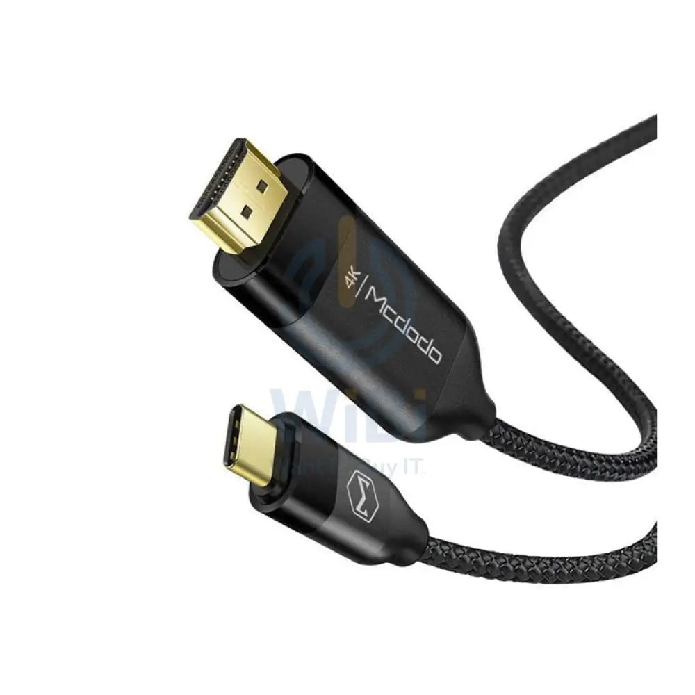 Mcdodo 4K High Resolution HDMI Cable - HDMI / USB-C / 2 Meters / Black
