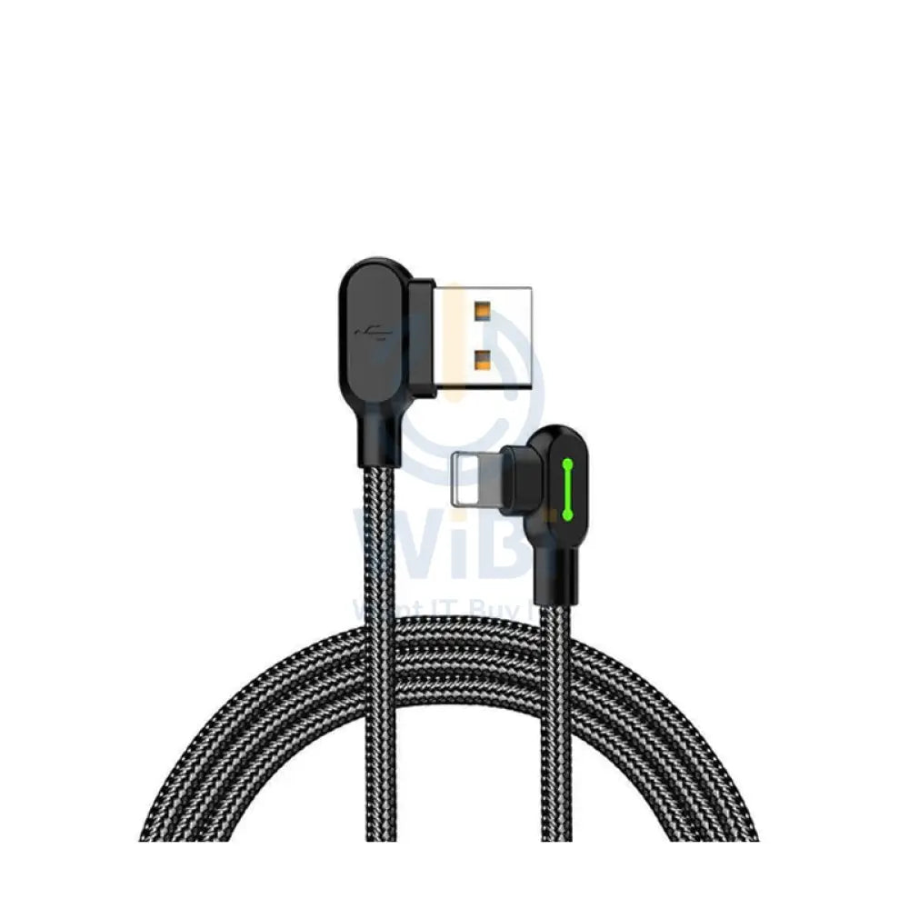 Mcdodo 90 Degree Light Cable Lightning Data Cable - 1.2 Meters / Lightning / Black
