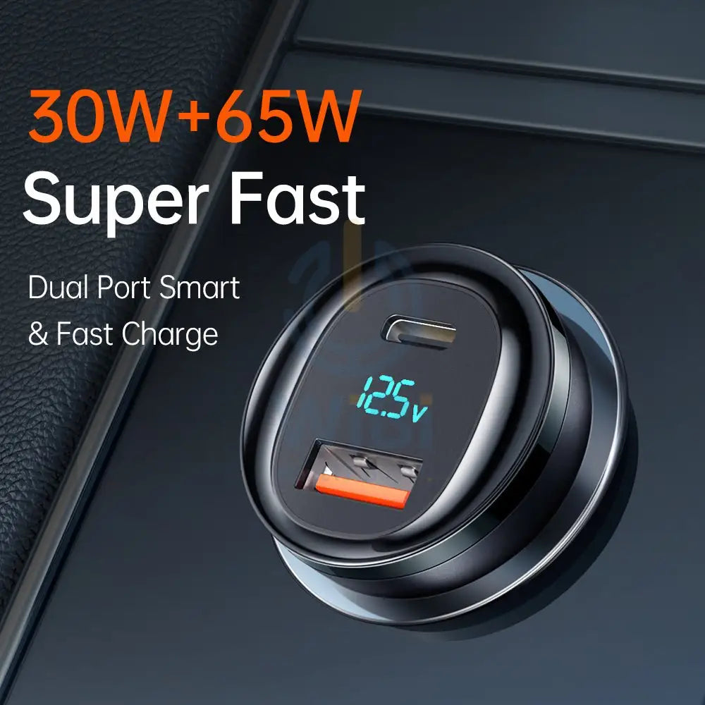 Mcdodo 95W PD + 5A Type-C + USB-A Port Digital Display Fast Car Charger Accessories > Power Adapters