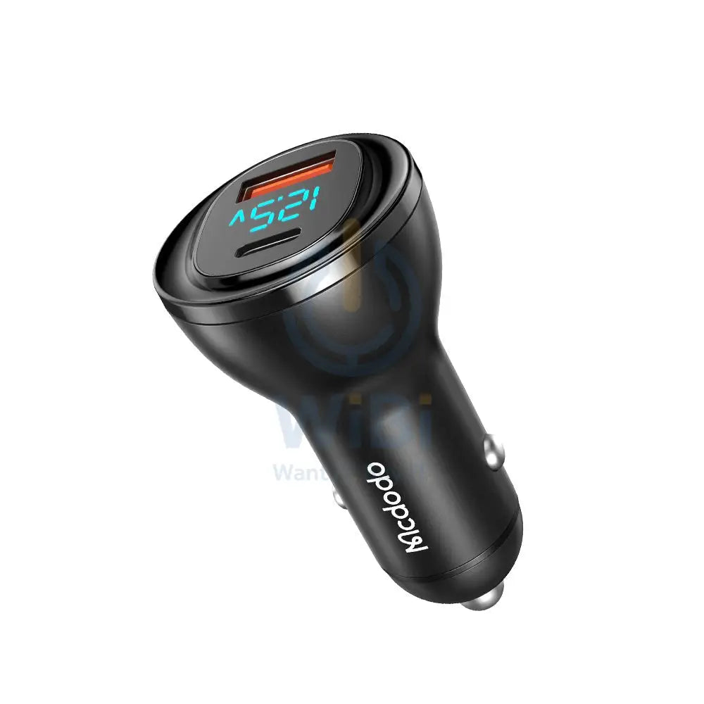Mcdodo 95W PD + 5A Type-C + USB-A Port Digital Display Fast Car Charger Accessories > Power Adapters