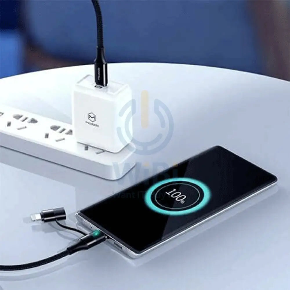 MCDODO CA-7120 Fast Charge Data Cable - 2 IN 1 PD Lightning / Type-C / 1.2 Meter / 60W / Black Accessories > Cables &