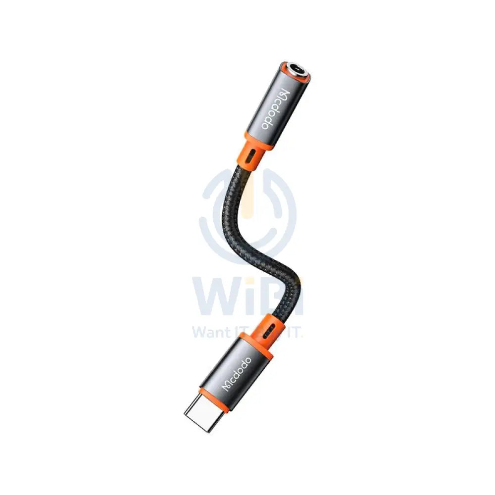 ماكدودو كاسل محول منفذ سلسلة - 0.11 متر / USB-C إلى 3.5 ملم / أسود